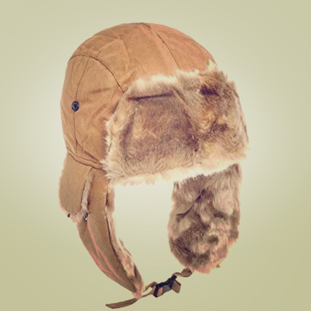 Trapper hat. Great for winter. Beige edition.